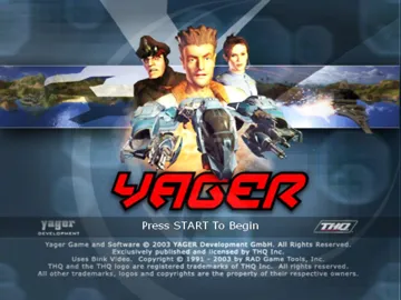 Yager (USA) screen shot title